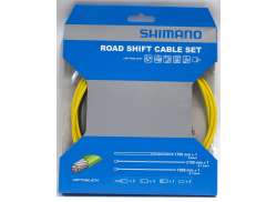 Shimano Dura Ace Racing Girkabel Sett - Gul