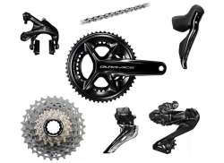 Shimano Dura エース Di2 R9200P 54-40T 12V 170mm 11-34T - ブラック