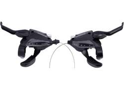 Shimano EF500 Freno-/Palanca De Cambio 3/8V - Negro