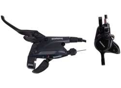Shimano EF505/MT200 Conjunto De Travão De Disco Frente 2V - Preto