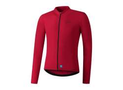 Shimano Element Tricou Cu M&acirc;necă Lungă Pentru Ciclism Bărbați Roșu