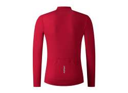 Shimano Element Tricou Cu Mânecă Lungă Pentru Ciclism Bărbați Roșu