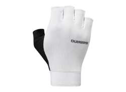 Shimano Explorer 胶 手套 短 白色 - 2XL