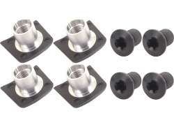 Shimano FC-R8000 牙盘螺栓 - 黑色/银色