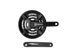 Shimano FC-TY301 Crankset 48/38/28T 6/8S 170mm - Black