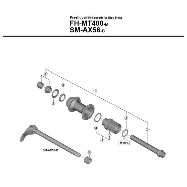 shimano mt400 rear hub