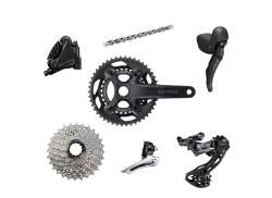 Shimano GRX 600 46/30T 11S 175mm 11-30T - Черный