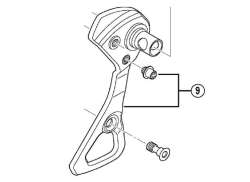 Shimano Guide Plate Utside RD-9000 Dura Ace