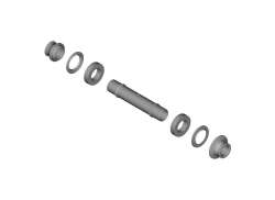 Shimano HB-M8210-B Vooras Compleet - Zwart