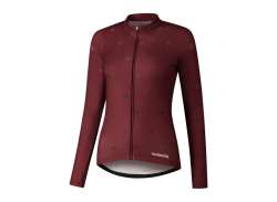 Shimano Kaede Camisola De Ciclismo Ls Mulheres Spice Rood