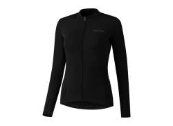 Shimano Kaede Thermal Camisola De Ciclismo Ls Mulheres Preto - L