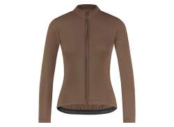 Shimano Kaede Thermal Cycling Jersey Women Brown - L