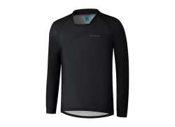 Shimano Myoko Cald Tricou Cu M&acirc;necă Lungă Pentru Ciclism Ls Bărbați Black