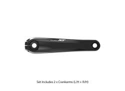 Manivelle Droite City Shimano Steps E6100 - Longueur 175mm - Couleur Noire - Pièce D'Origine Qualité Shimano