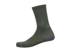 Shimano Performance Wollen Fahrradsocken Oliv Olijf