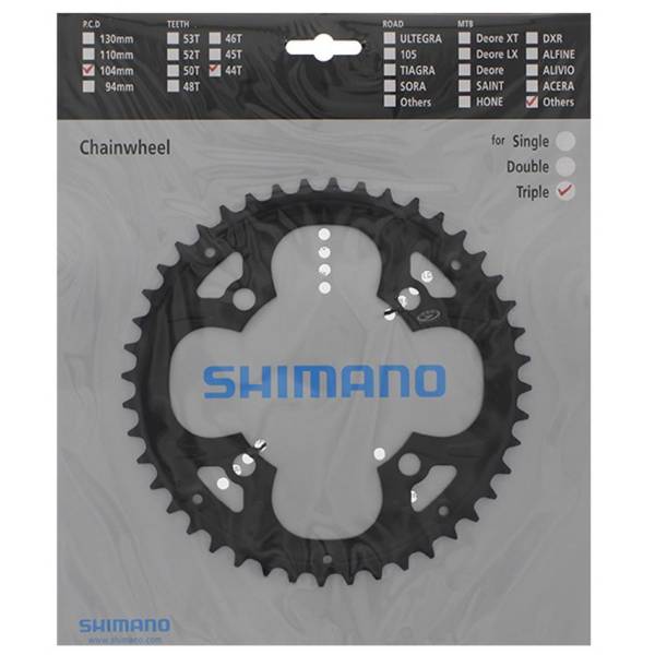 Bicicleta Shimano cadenas hoja alivio fc-m415 104 mm 32 dientes 