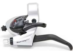 Shimano Raccordo-/Leva Freno Tourney TX800 3V Sinistra - Argento