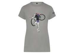 Shimano Sentiero T-shirt Lyhyt Laippa Naiset Harmaa Gray