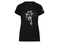 Shimano Sentiero T-shirt Lyhyt Laippa Naiset Musta Black