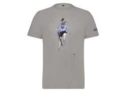 Shimano Sentiero T-shirt Ss (Manga Curta) Homens Cinzento Gray