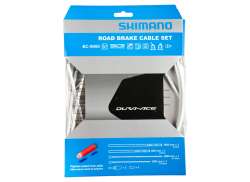Shimano Set Cabluri De Fr&acirc;nă BC-9000 Race Față/Spate - Alb