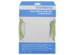 Shimano Set Cabluri De Fr&acirc;nă Race PTFE - Verde