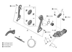 Shimano 스프링 For. Shimano RD-R8150 뒷변속기 - 실버