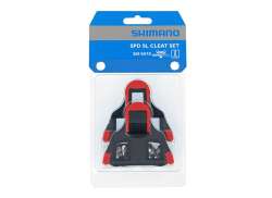 Shimano SH10 Cleats SPD-SL 0&deg; - Svart/R&oslash;d