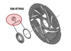 Shimano SM-RT900 Стопорное Кольцо Тормозной Диск - Черный