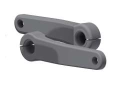 Shimano Steps E6100 Braț Pedalier Set 170mm Alu - Negru