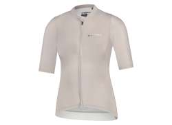 Shimano Stile Jersey Da Ciclismo Manica Corta Donne Beige - XL