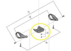 Shimano Stuurhouder Basis tbv. Steps E6100 - Zwart