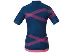 Shimano Team Performance Koszulka Rowerowa Ss (Krótki Rekaw) Kobiety Niebieski/Rózowy 