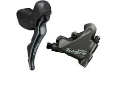 Shimano Tiagra 4770 Conjunto De Trav&atilde;o De Disco Traseiro 1700mm FM - Preto