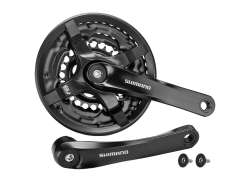 Shimano Tourney Crankstel 24/34/42T 6/8V 170mm - Zwart