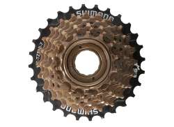 Shimano TZ500 Freewheel 14-28T 7V - Zwart/Goud