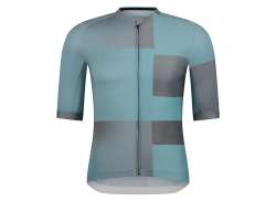 Shimano Veloce Jersey Da Ciclismo Manica Corta Uomini Turquoise