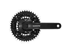 Shimano Y301 Tourney Conjunto De Crenque 24/34/42T 11S 170mm - Preto