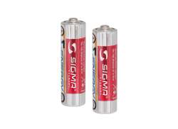 Sigma Aura 25 Batterien AA - Rot/Silber (2)