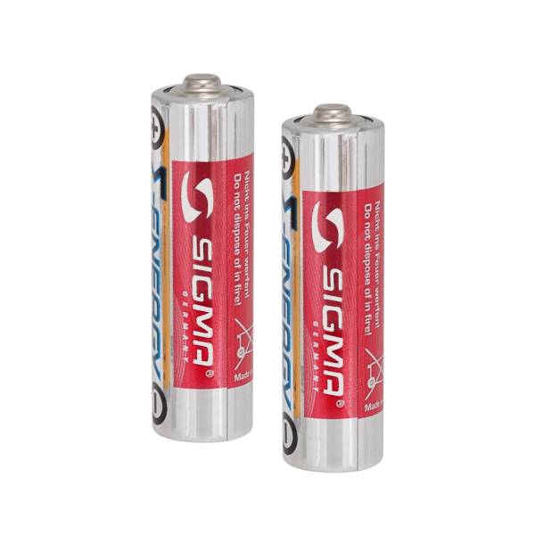 Sigma Aura 25 Batterier AA - Rød/Sølv (2)