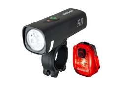 Sigma Aura 50/Hiro 10 Conjunto De Far&oacute;is USB - Preto