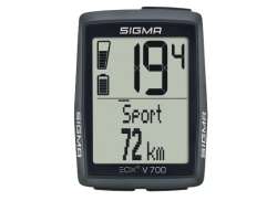 Sigma EOX View 700 Ciclo-Computador Sem Fios Para. E-Bike