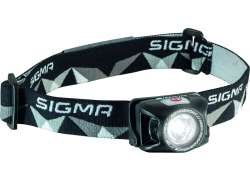 Sigma Headlight II Hjelmlygte LED Batteri - Sort/Grå