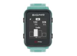 Sigma Id.Tri Sport Ceas + Set Senzori - Mentă Albastru