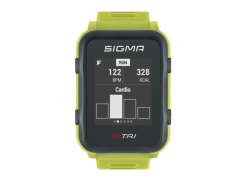 Sigma Id.Tri Sport Klokke + Sensorsett - Neon Gr&oslash;nn