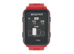 Sigma Id.Tri Sport Klokke + Sensorsett - R&oslash;d