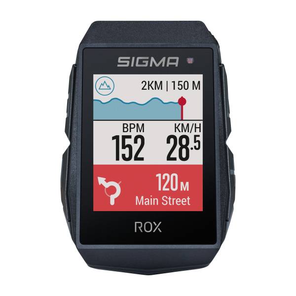 Sigma Rox 11.1 Evo GPS Navigație Ciclism HR/Cadence - Negru