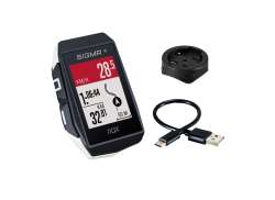 Sigma Rox 11.1 Evo GPS Sykkelnavigasjon + Sykkelstyrefeste - Hvit