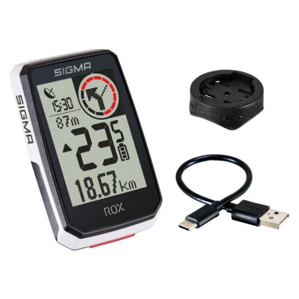 Sigma Rox 2.0 GPS Fietsnavigatie + Stuurhouder - Wit