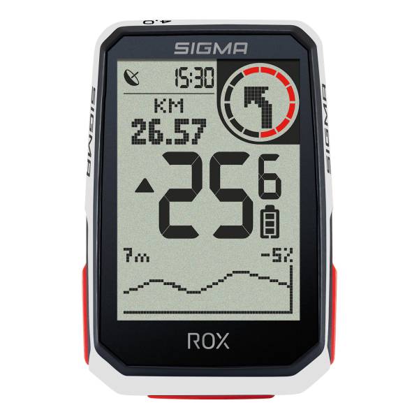 tag et billede Trin søster Køb Sigma Rox 4.0 GPS Cykel Navigering HR/Trædfrekvens - Hvid hos HBS